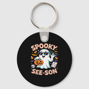 Soky See Son Optometrie Funny Ghost Halloween Cost Schlüsselanhänger
