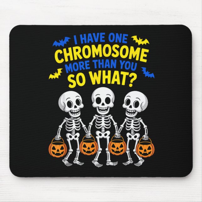 Soky Skeleton Down Syndrome Awareness Extra Chromo Mousepad (Vorne)