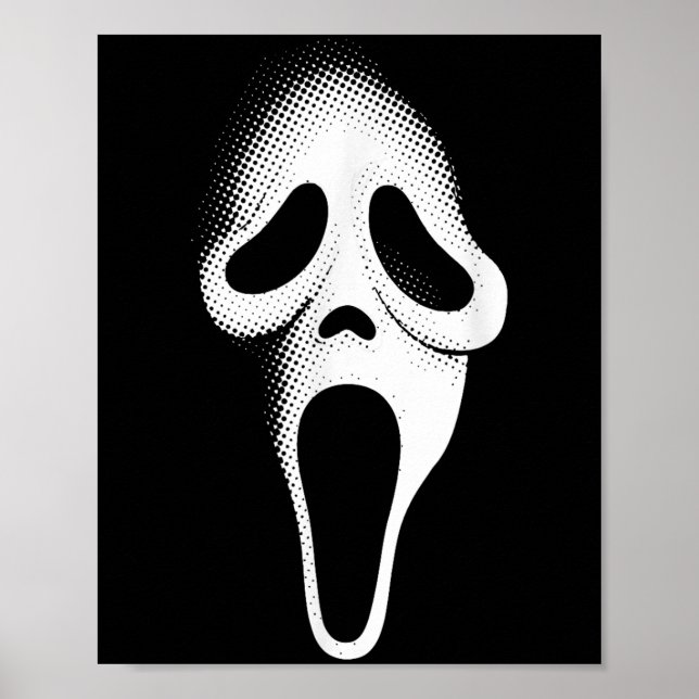 Soky Y Ghost Face Horror Party Maskenumfrage Koste Poster (Vorne)