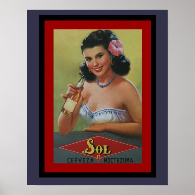 Sol Cerveza Beer Poster 16 x 20 (Vorne)