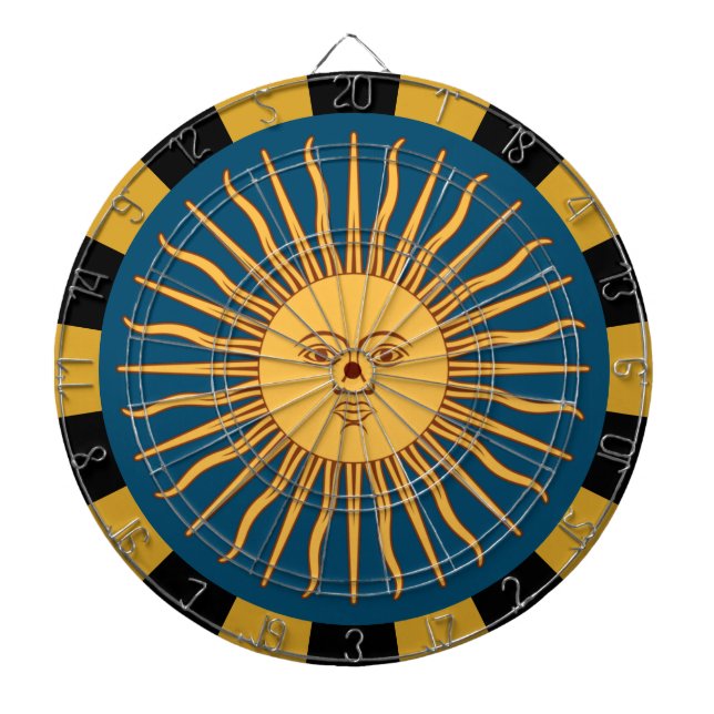 Sol De Mayo Dartboard & Flag Dartboard / Game-Boar Dartscheibe (vorne)