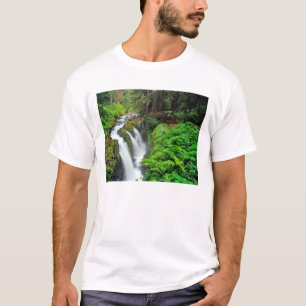 Sol Duc Falls im Olympic National Park in T-Shirt