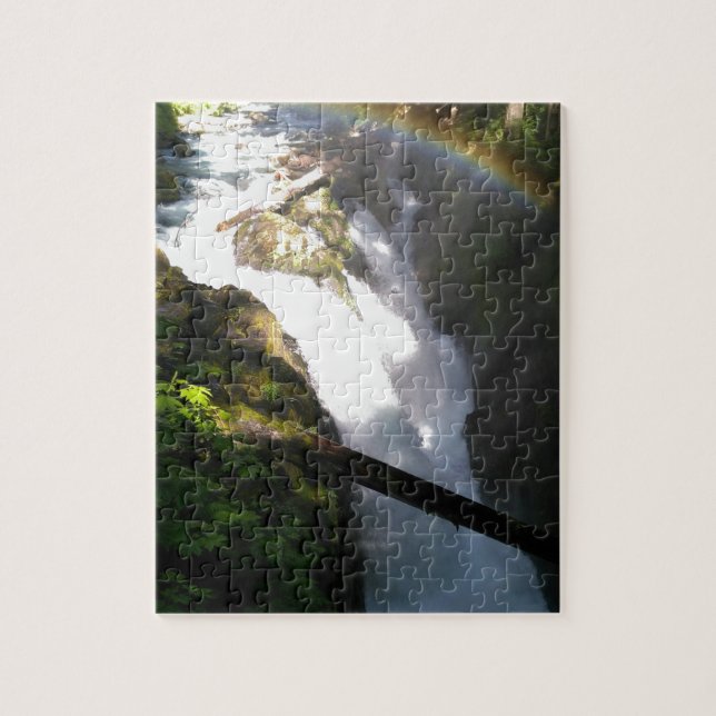 Sol Duc Falls Olympic National Square Tile Puzzle (Vertikal)