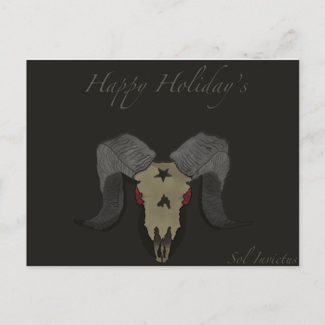 Sol Invictus Holiday Card Postkarte (Vorderseite)