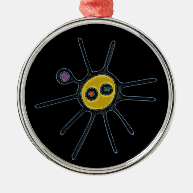 Sol Taino Circle Ornament (Vorne)
