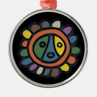 Sol Taino Circle Ornament Aus Metall