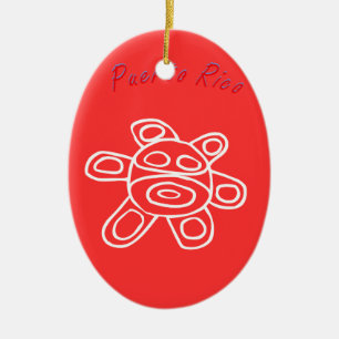 Sol Taino de Jayuya Keramik Ornament