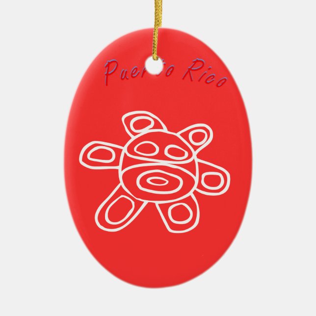 Sol Taino de Jayuya Keramik Ornament (Vorne)