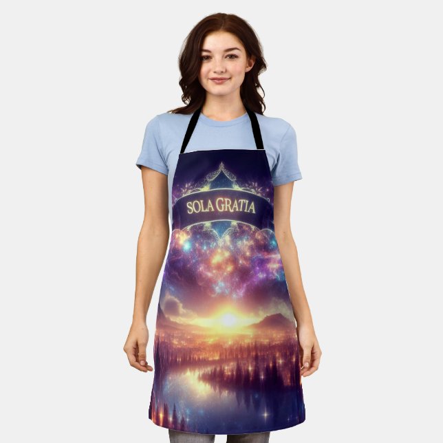 Sola Gratia Grace allein Christlich reformierte So Schürze (Getragen)