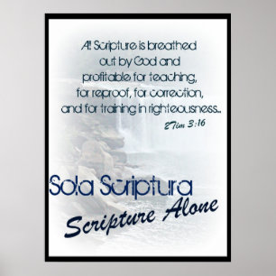 Sola Scriptura/allein Schrift Poster