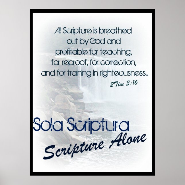 Sola Scriptura/allein Schrift Poster (Vorne)