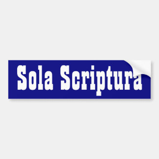 Sola Scriptura Autoaufkleber