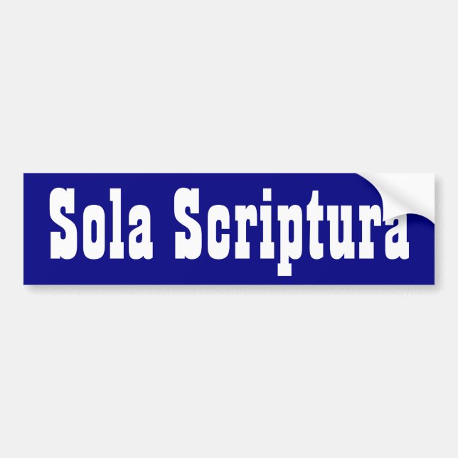 Sola Scriptura Autoaufkleber (Vorne)
