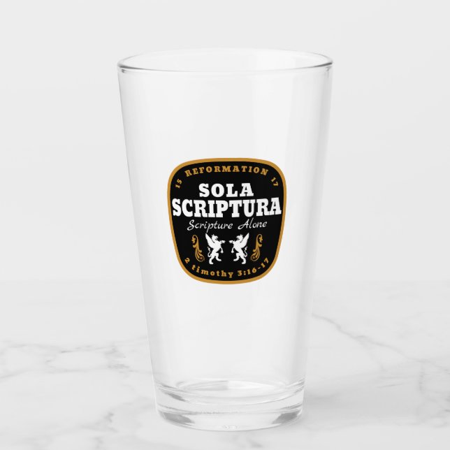 Sola Scriptura Glas (Vorderseite)