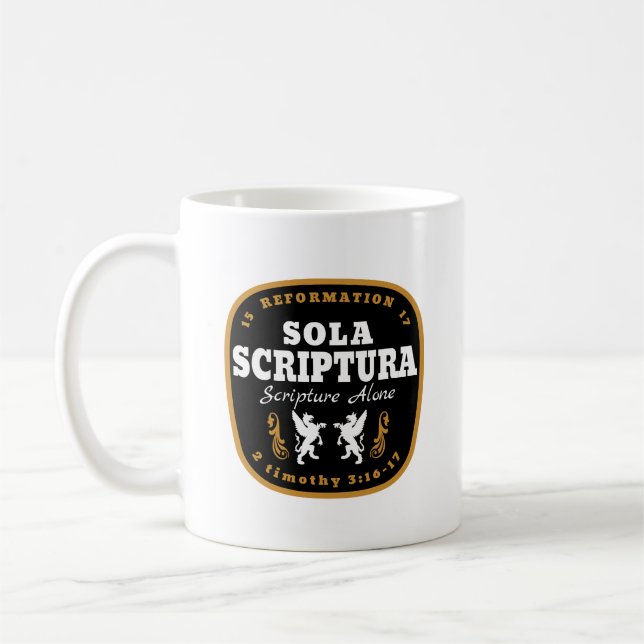 Sola Scriptura Kaffeetasse (Links)