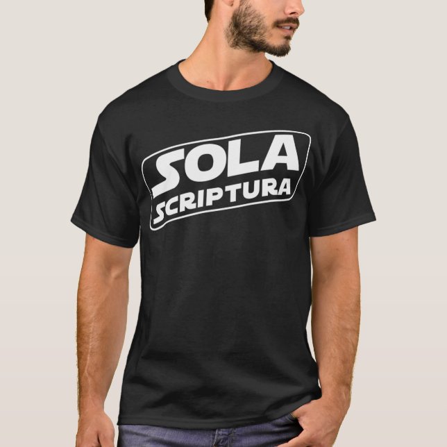 Sola Scriptura Reformierte Theologie  T-Shirt (Vorderseite)