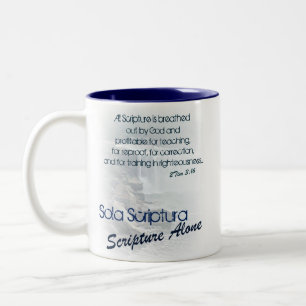 Sola Scriptura/Schrift allein Zweifarbige Tasse