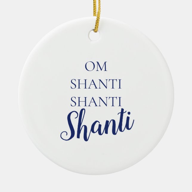 Solace Mind® OM Shanti Ornament (Vorne)