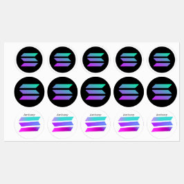 SOLANA altcoin moderne Aufkleber für Jungenhändler