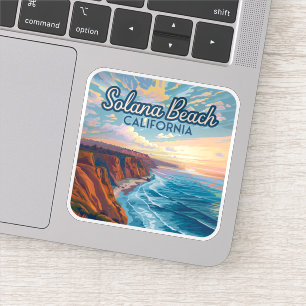Solana Beach California San Diego Vintag Aufkleber