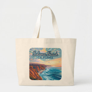 Solana Beach Kalifornien San Diego Vintage Jumbo Stoffbeutel