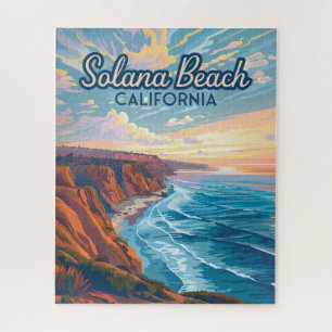 Solana Beach Kalifornien San Diego Vintage Puzzle
