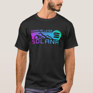 Solana Crypto Coin For SOL Cryptocurrency Coin Def T-Shirt