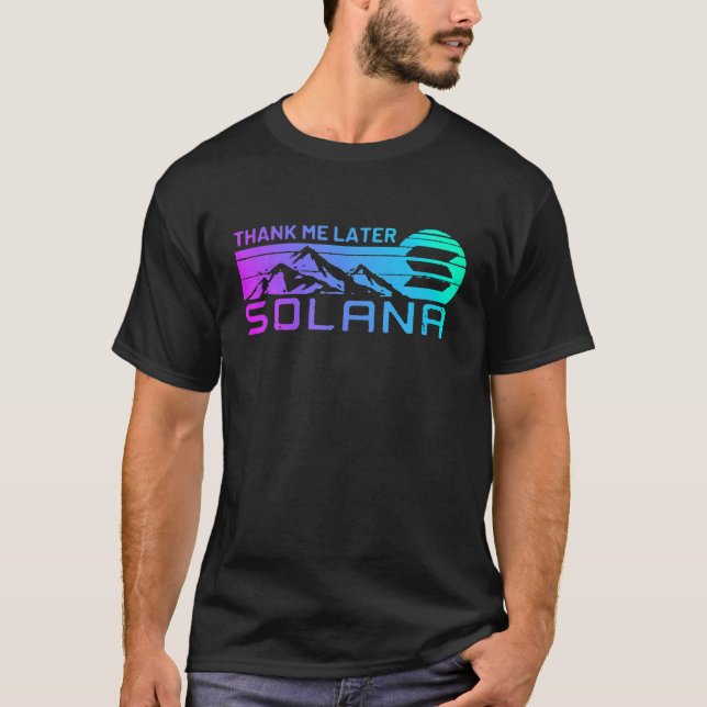 Solana Crypto Coin For SOL Cryptocurrency Coin Def T-Shirt (Vorderseite)