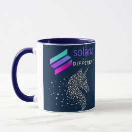 Solana Kryptokaffee Tasse Handel Geschenksockel