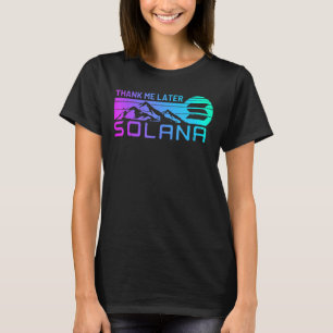 Solana-Kryptomünze für Sol-Kryptowährungsmünze T-Shirt