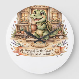 Solange Alligator Haus Dekor Wanduhr