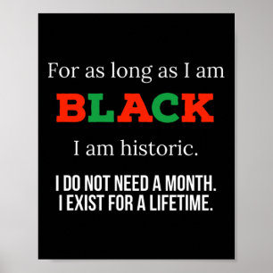 Solange ich schwarz bin, bin ich historisch - bhm poster