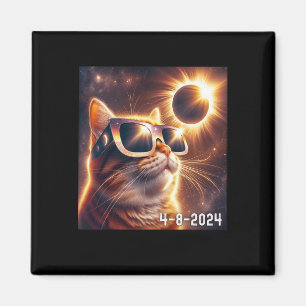 Solar 2024 Eclipse Wearing Gles Magnet