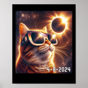 Solar 2024 Eclipse Wearing Gles Poster