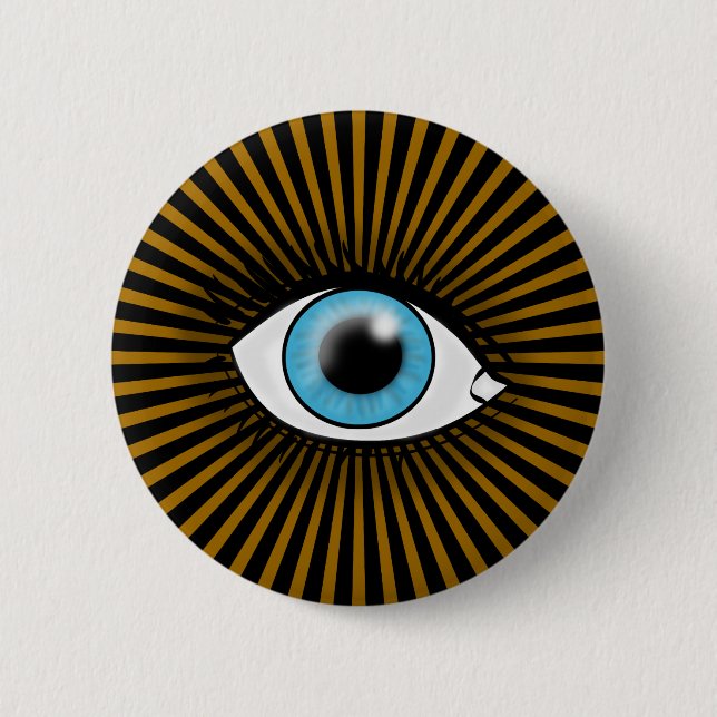 Solar Blue Eye Button (Vorderseite)