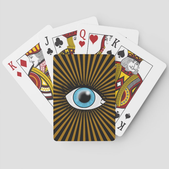 Solar Blue Eye Spielkarten (Rückseite)