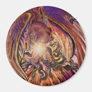 Solar Burst Hawk Magnet