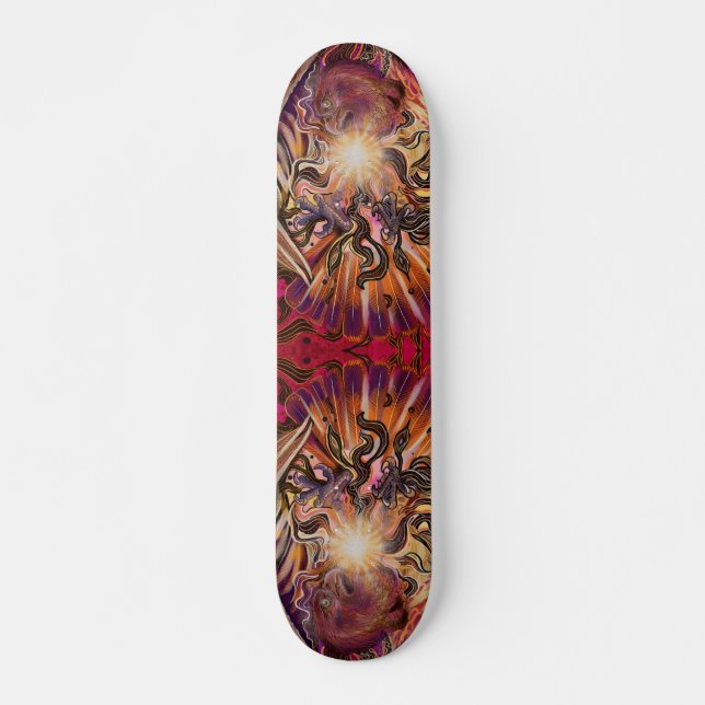 Solar Burst Hawk Skateboard (Vorne)