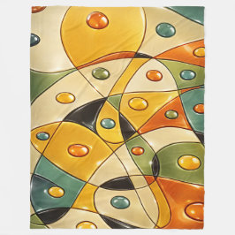 Solar Crest Mosaik Fleecedecke