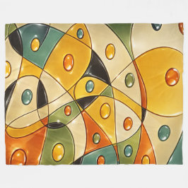 Solar Crest Mosaik Fleecedecke