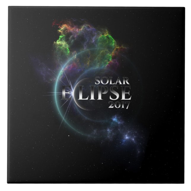 Solar Eclipse 2017 Fliese (Vorderseite)