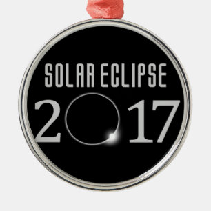 Solar Eclipse 2017 Gedenkveranstaltung Silbernes Ornament