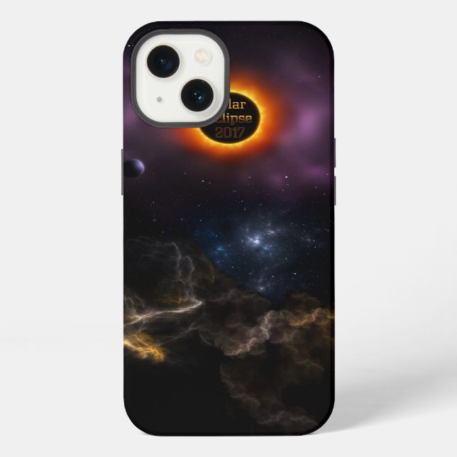 Solar Eclipse 2017 Nebula Bloom iPhone Hülle (Rückseite)