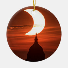 Solar Eclipse 2021 Keramik Ornament