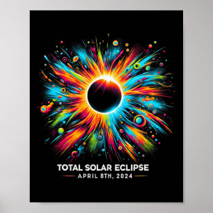 Solar Eclipse 2024 04,08,24 Eclipse Mens Womens Ki Poster