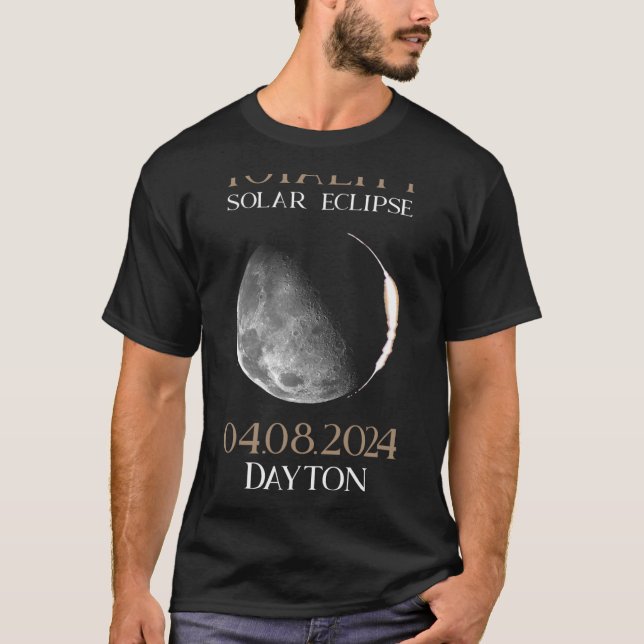 Solar Eclipse 2024 04 Dayton Ohio T-Shirt (Vorderseite)