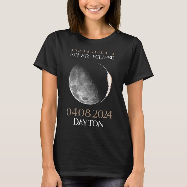 Solar Eclipse 2024 04 Dayton Ohio T-Shirt (Vorderseite)