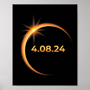 Solar Eclipse 2024 America Totality 04 08 24 Sprin Poster