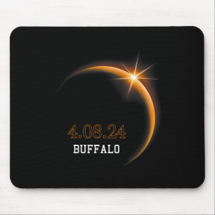 Solar Eclipse 2024 Buffalo Totality Spring 4,08,24 Mousepad