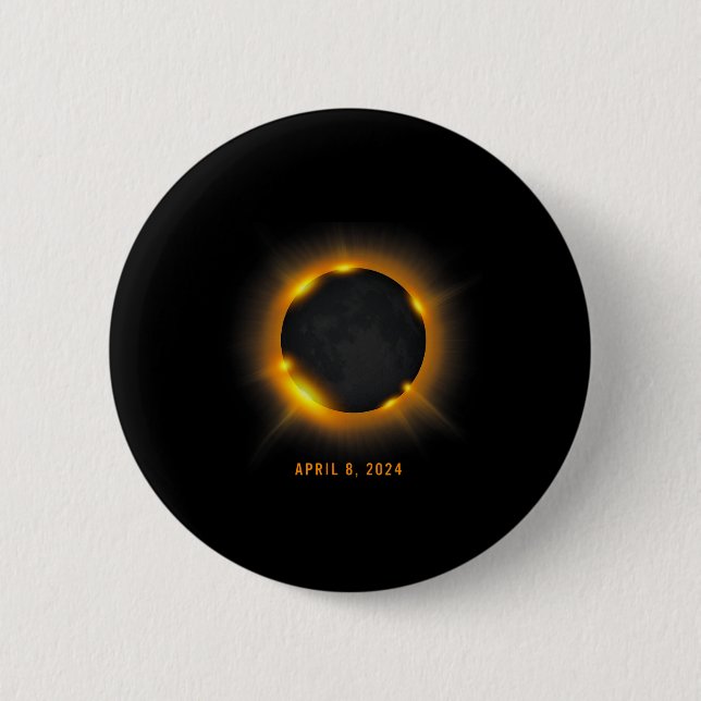Solar Eclipse 2024 Button (Vorderseite)